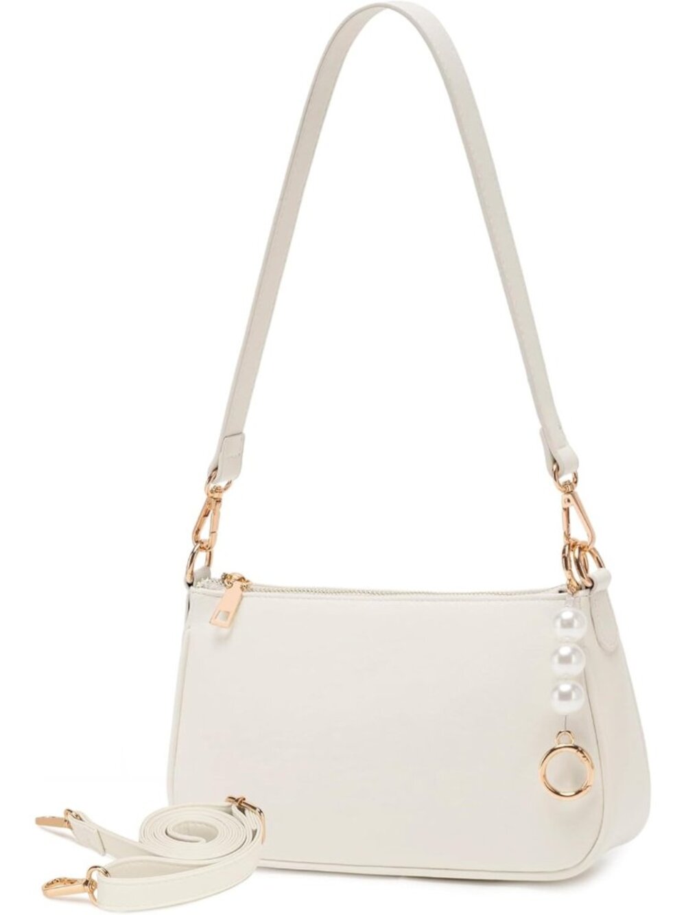 Vegan Leather Crossbody Shoulder Bag for Women - Cute Hobo Satchel with 3 Straps